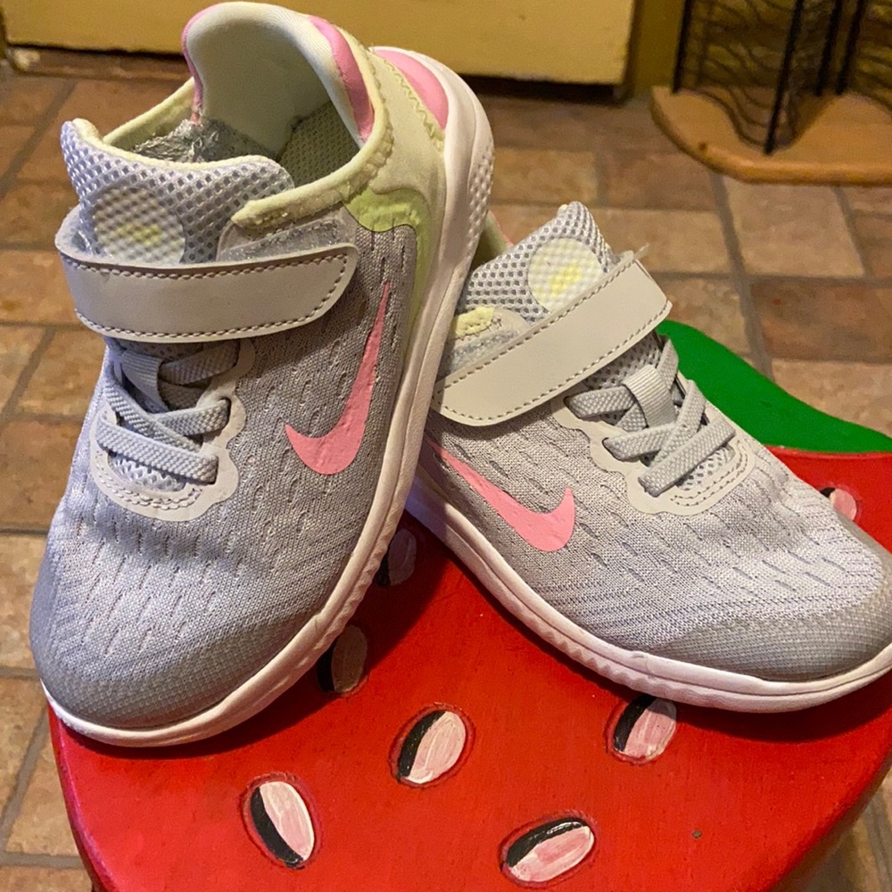 Grey Velcro Nike Sneakers